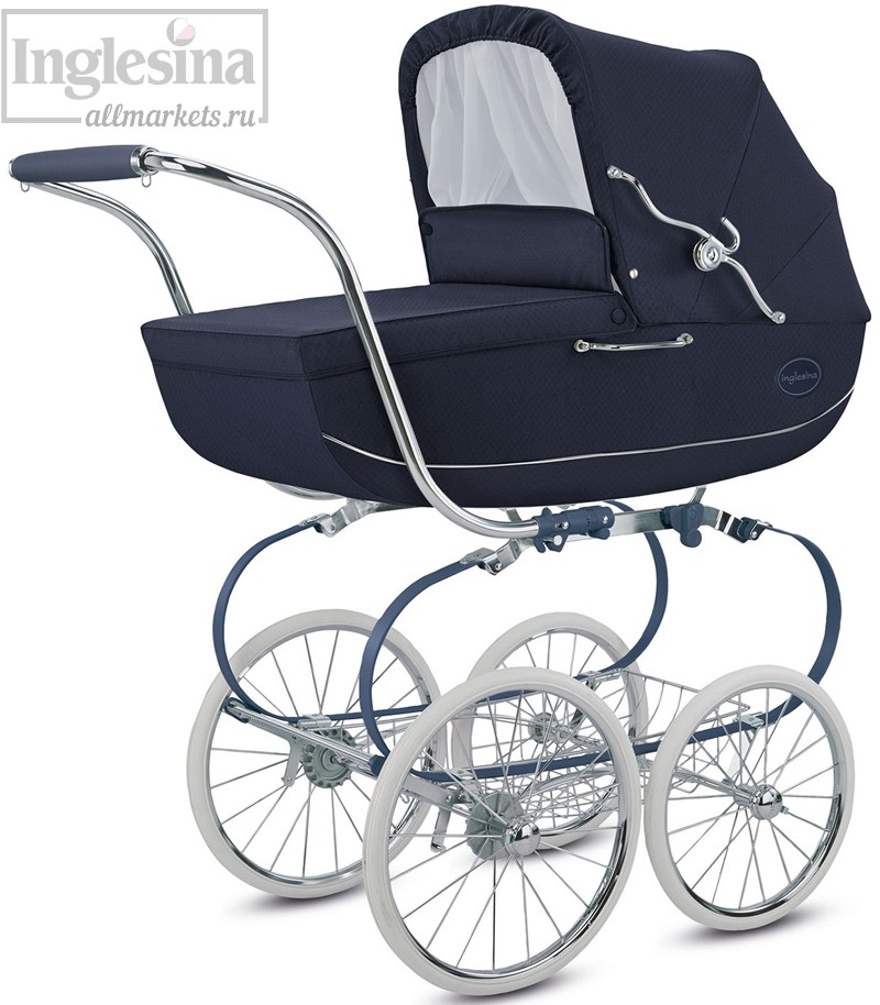Спальная коляска для новорожденных Inglesina Classica Jacquard Blue