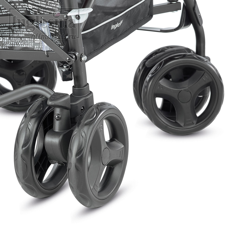сдвоенные колеса с поворотным (360 градусов) механизмом коляски Inglesina Trip